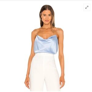 Cami NYC Light Blue Satin Top
